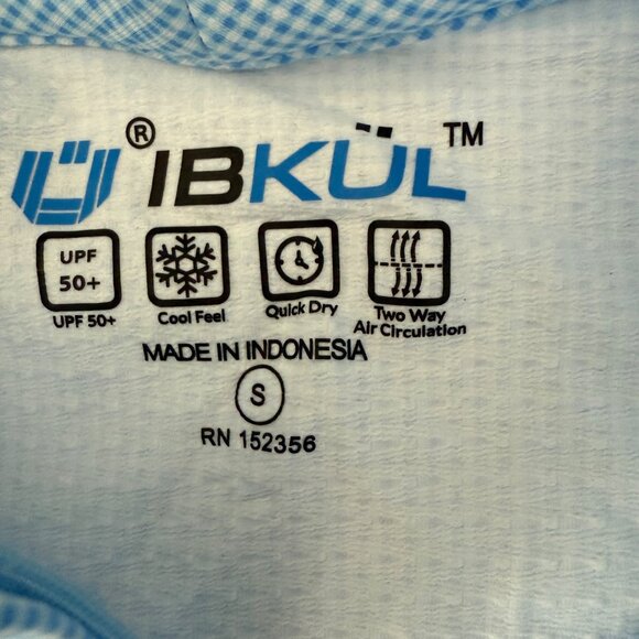 Ibkul Womens Sleeveless Dress S Blue Check UPF 50+ - Picture 5 of 11